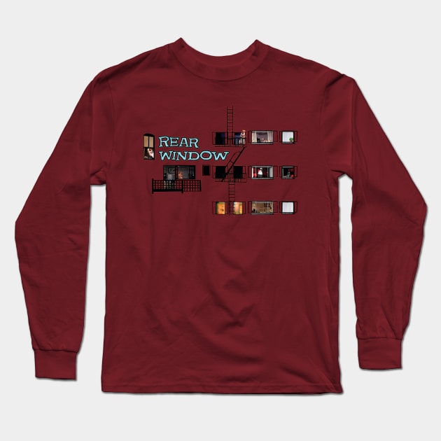 Rear Window Long Sleeve T-Shirt by OmerNaor316